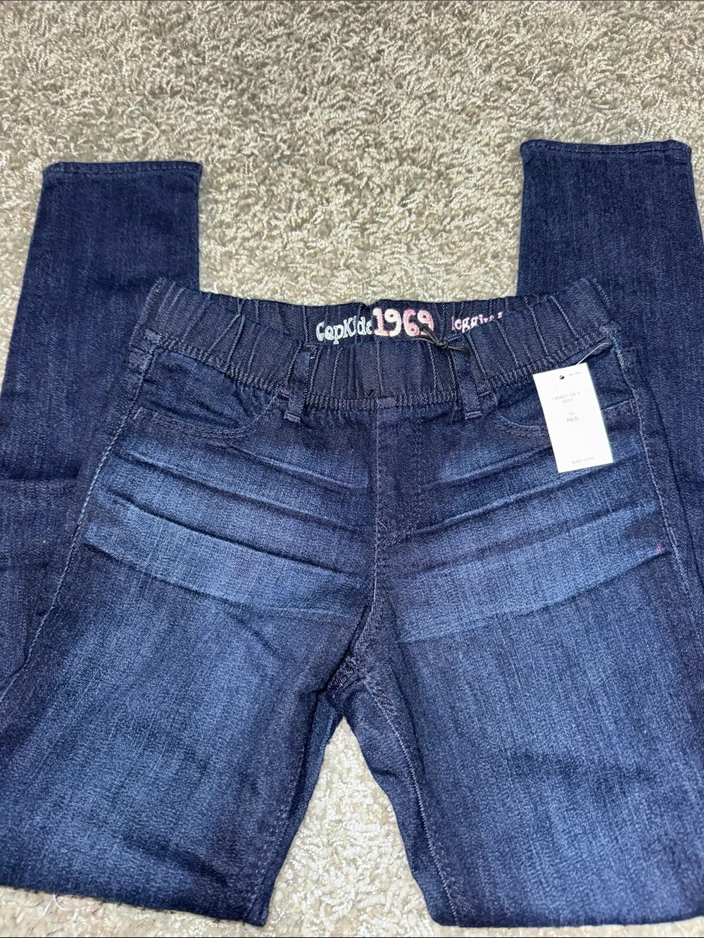 GAP Kids Dark Blue Legging  Jeans with Elastic Waist (10) NEW